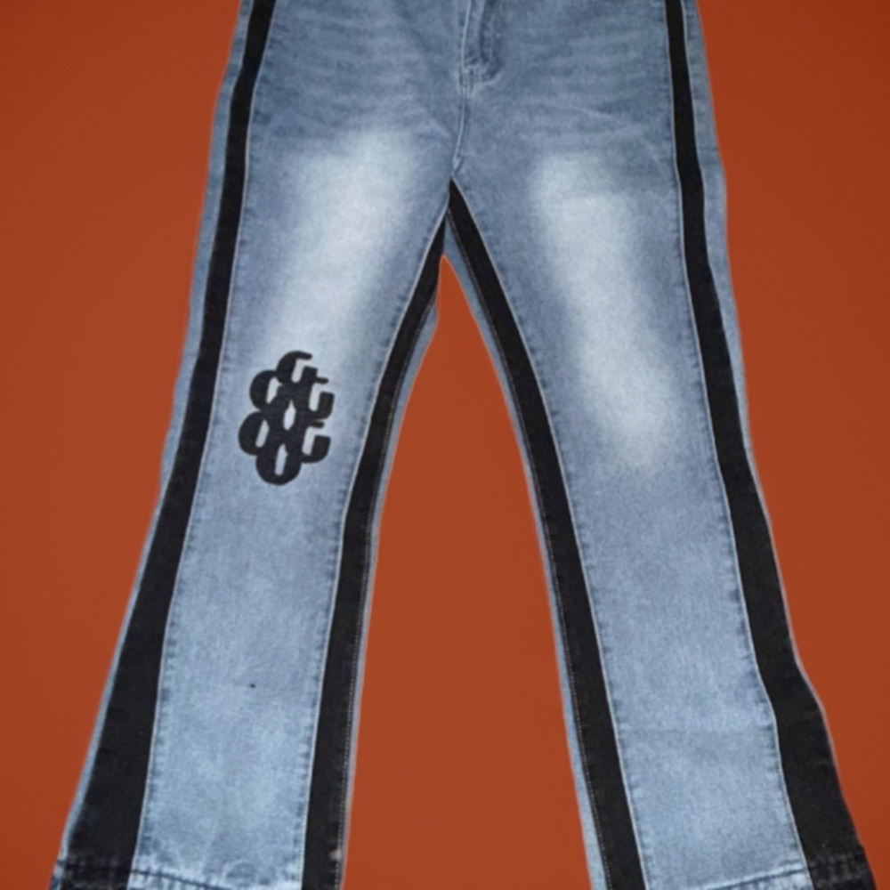 Gallery Dept Blue and Black Bootcut Jeans G Patch 5001